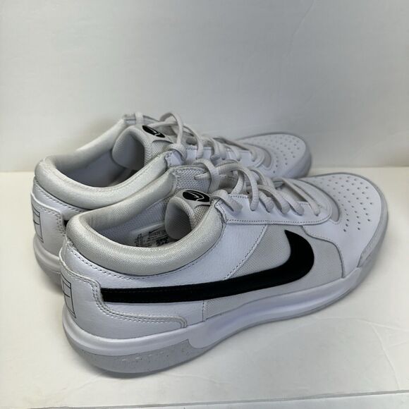 Nike Zoom Court Lite 3 Tennis Shoes Sneakers White Black DH0626100 Mens Size 8.5 - Picture 4 of 8